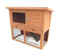Kct Rabbit Hutch Cage Wooden Monza With Run, Wood, 3 Ft
