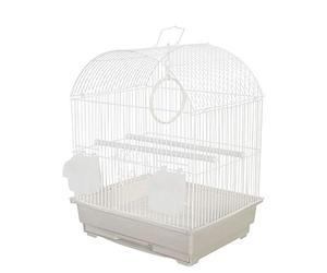 KCT Rosario Small Exotic Portable Bird Cage Travel Box - White
