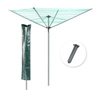 Kct Rotary Washing Line 4 Arm Airer (40M) And Cover