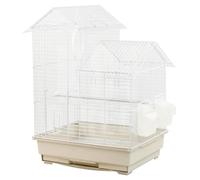 KCT Santiago Small Exotic Portable Bird Cage - White