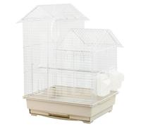 Kct Santiago Small Exotic Portable Bird Cage - White