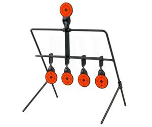 KCT Shooting Practice Spinning Metal 5 Targets Self Resetting Air Gun Rifle Set Freestanding Target