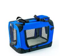 KCT Small Blue Fabric Pet Carrier Crate Crate Travel Transport Bag for Cats and Dogs