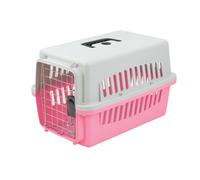 KCT Small Pink Plastic Cat Carrier Cage Crate for Pet/Dog/Kitten/Puppy
