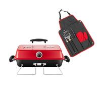 KCT Table Top Portable BBQ with Tool Set, Charcoal Grill for Camping, Picnics, Festivals & Fishing