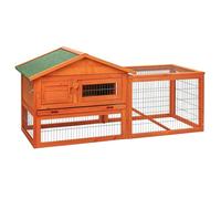 KCT Verona Rabbit Hutch with Run, 2 Tier Double Outdoor Cage for Guinea Pig, Rabbit, Bunny, Small Animals