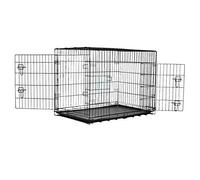 KCT XXL 48" Extra Extra Large Dog Crate with Removeable Plastic Tray Metal Puppy Pet Cage- Folding Training Pet Pen with 2 Doors
