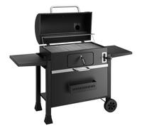 KCT XXL Charcoal BBQ Garden Grill Extra Large Smoker XL Barbecue Adjustable