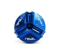 KCTAKXMRA Motorcycle Engine Oil Filler Cap Screw C For ホンダ用 Rebel 500 Rebel 300 Rebel 1100 CMX500 300 1100 Motorcycle Accessories CNC Oil Filler Plug Oil Filter Bolt Parts(BLUE)