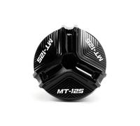 KCTAKXMRA Motorcycle Engine Oil Filler Cap Screw C For YAMAHA YZF R125 YZFR125 MT125 MT 125 MT-125 2008-2022 M20*2.5 Motorcycle Accessories CNC Oil Filler Cap Plug(BLACK)