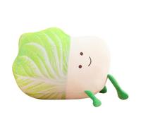 KCUICUIXI Lettuce plush toy bedside cushion cute little cabbage throw pillow
