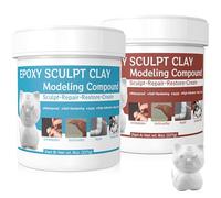 KCUT Epoxy Sculpt Clay, White, 500g, for Sculpting, Modeling, Repairing, Filling, Metal, Wood, Tile, Ceramics