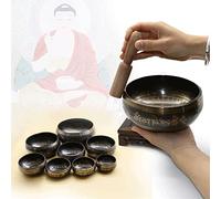 KCUZO Bell Yoga Meditation Bowl Metal Singing Bowl Bowl Brass Chime Handicraft Music(8.5cm)