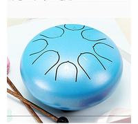 KCUZO Empty Spirit Drum Colour Empty Drum Piano Hand Disc Percussion Instrument Steel Tongue 6" 8 Tone Beginner(A)