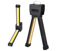 KCVV Gym Lamp for Posing, Magnetic LED Head Torch with Hook, 180° Folding Rechargeable Work Light, 7-Level Dimming Waterproof Flashlight for Camping, Outdoor Use, and Car Repairs