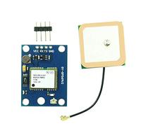 Kcvzitrds -NEO-6MV2 NEO-6M GPS Module with Flight Control EEPROM APM2.5 Antenna - Blue - 1 Unit