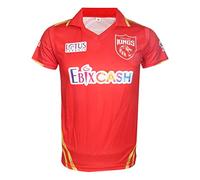 KD Cricket IPL Jersey Supporter Jersey T-Shirt 2023/24 MI, CSK, RCB,KKR,RR,KXIP,SRH,GT,LSG and DC, Kxip, 36