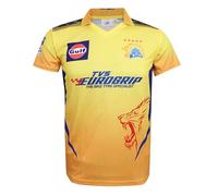 KD Cricket IPL Jersey Supporter Jersey T-Shirt 2024/25 MI, CSK, RCB,KKR,RR,KXIP,SRH,GT,LSG and DC, Csk, 38