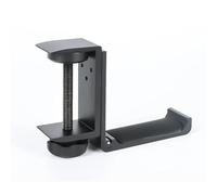 KD Essentials Headphone holder & headset hook for more organization on the desk and in the office, Gaming Headset Holder - tool-free mounting on the edge of the desk (high-strength aluminum, black)