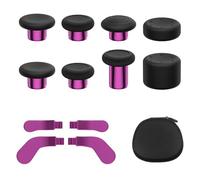 KD.FLY 13-in-1 Metal Thumbsticks Replacement Kit for Xbox Elite Series 2 | Support for X-box Elite 2 Controller Accessories, Includes Magnetic Joysticks, Paddles, Silicone Caps, Storage Bag, Rose