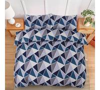 KD HOME EVERYTHING YOU NEED Polycotton Printed Duvet Cover Set with Pillowcases, 26 Designs, Single/Double/King/Super King, Machine Washable (Geometric, King)