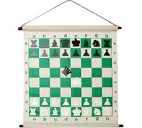 KD Willmax Wall Hanging Chess Board with Magnetic Pieces | 27" Roll-Up Display