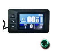 KD286 Electric Bike LCD Display Control Panel with 5-Pin Male Waterproof Connector RIDE1UP Ebike Computer Display Color Screen