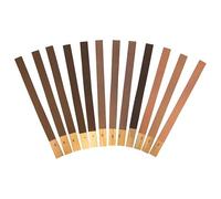 KD89 Assortment of 12 cabrons/emery files, flat grain, 120 to very fine 600., Black