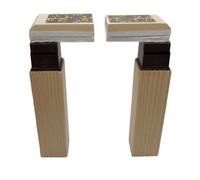 KD89 Complete Black Forest Bellows for Cuckoo Clock, Sizes 65mm to 120mm, Wooden Body and Bellow, Sold as a Pair (120mm)