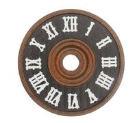 KD89 Dark Brown Wooden Cuckoo Dial with White Plastic Roman Numerals - Made in Germany - Choice of Size (60 mm)