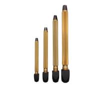 KD89 Horotec MSA02.026 - Assortment of 4 Brass Watchmakers Mandrels with Square Head, gold