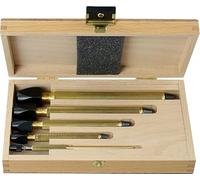 KD89 Horotec MSA02.027 Assortment of 5 Brass Mandrels - 4 Square Heads and 1 Round Head, brass