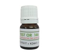 KD89 Reagent test/solution for testing gold, silver or platinum - With multi-language instructions - Expertise for jewellery, coins, ingots - 2 ml (14k)