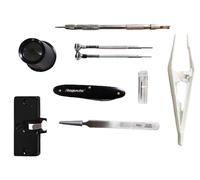 KD89 Watch Making Kit, Watchmaker's Tool Kit - Contains 8 Tools for Changing Bands and Watch Maintenance - Made in Germany, Black