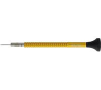 KD89 Watchmaker's Screwdriver, Eloxed Aluminium, Ergonomic POM Head, 0.8 mm Stainless Steel Bit, Swiss Tools