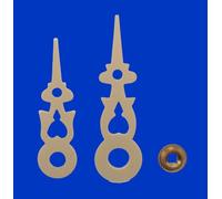 KD89 Yellow Plastic Clocks Cuckoo Clocks Hands Assorted Sizes with Brass Nut Handmade (31/36)