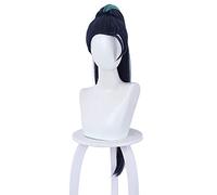 KDA Daughter of the Void Kaisa Cosplay Wig Dark Blue Mixed Heat Resistant Synthetic Hair Halloween Party Wigs