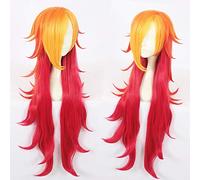 KDA K/DA Miss Fortune Cosplay Wig 80cm Heat Resistant Synthetic Hair Perucas Cosplay Star Guardian The Bounty Hunter Costume Wig