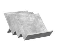KDACVBMG Magazine Rack Concrete Grey 53 x 40 x 28.5 cm Engineered Wood | Rectangular design, board shelves, smooth easy-clean surface, screwdriver assembly, two-person setup, living room, office