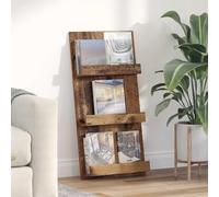 KDACVBMG Magazine Rack Old Wood 51 x 11 x 102 cm Engineered Wood | Rectangular silhouette, modern style, living room, office, bedroom, book storage, damp cloth wipe, screwdriver assembly