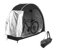 KDAMGOQE Bike Cover, Bike Shed 76.8x64.2x31.5in Tent Rain & UV Protection Cover with Window & Inner Pocket Easy Assembly Outdoor Storage