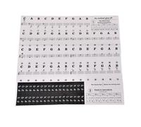 KDAMGOQE Keyboard Stickers Piano Keyboard Stickers Piano Key Beginner Sheet Music Note Stickers Letter Scale for 37/49/54/61/88 Keyboard