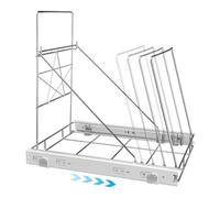 KDAMGOQE Trash Can Slider Trash Can Slider for Kitchen Cabinet Extendable Pull Out Trash Can Slider Iron Star Design Trash Can Holder, No Trash Can