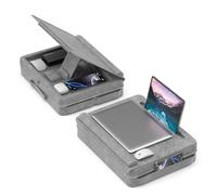 KDD Laptop Lap Desk with Cushion, Laptop Table with Storage for Bed & Sofa, Adjustable Lap Pillow Stand with Anti-Slip Strip & Cell Phone/Tablet Slot for Home Office College