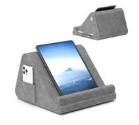 KDD Tablet Pillow Holder, Portable Inflatable Pillow iPad Stand for Lap, Bed with Phone Pocket & Stylus Mount Compatible with iPad Pro 12.9, 10.5, 9.7 Air Mini 6 5 4, Cell Phone, Galaxy Tab, E-Reader