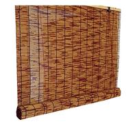 KDDFN Bamboo Roll Up Window Blind,Exterior Roller Shade Outdoor,Roman Blinds Louver Window Roller Blinds,Hand-Woven,Retro Decoration,Breathable,Anti-Uv,Protection Privacy (130 * 200cm/51 * 79in)