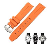 KDEGK 19mm 20mm Curved End Rubber Watchband for Tissot 1853 for Lelocle PRC200 for Rolex Submariner for Hamilton for Omega Waterproof Watch Strap
