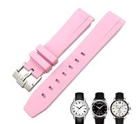 KDEGK 19mm 20mm Curved End Rubber Watchband for Tissot 1853 for Lelocle PRC200 for Rolex Submariner for Hamilton for Omega Waterproof Watch Strap
