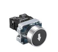 KDEGK 1Pcs Button Switch Self Reset Small Mushroom Head Emergency Stop 22mm Knob Key Start Inching Power on XB2-BG21 XB2-BA31 XB2-BS54(XB2-BA3351)