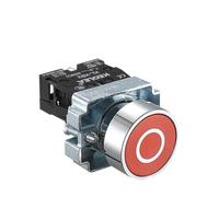 KDEGK 1Pcs Button Switch Self Reset Small Mushroom Head Emergency Stop 22mm Knob Key Start Inching Power on XB2-BG21 XB2-BA31 XB2-BS54(XB2-BA4322)